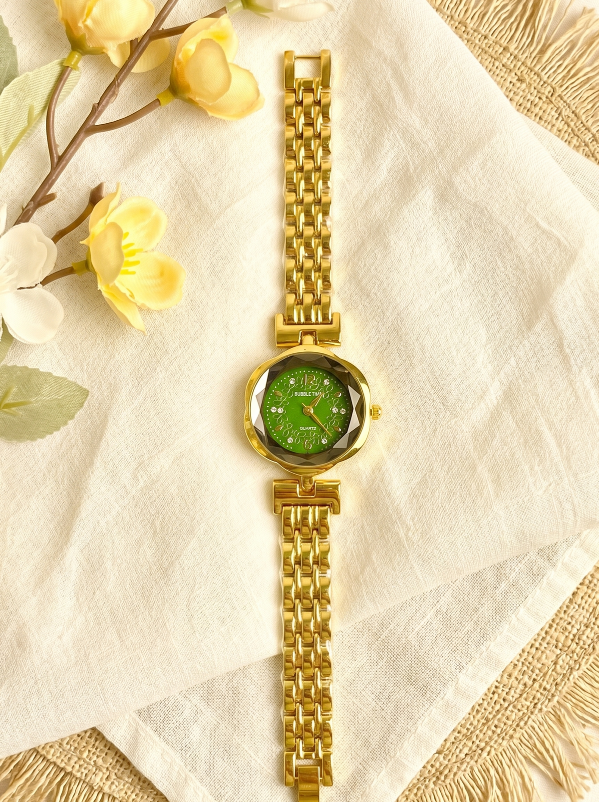 Bubble Time Golden(Green Dial)