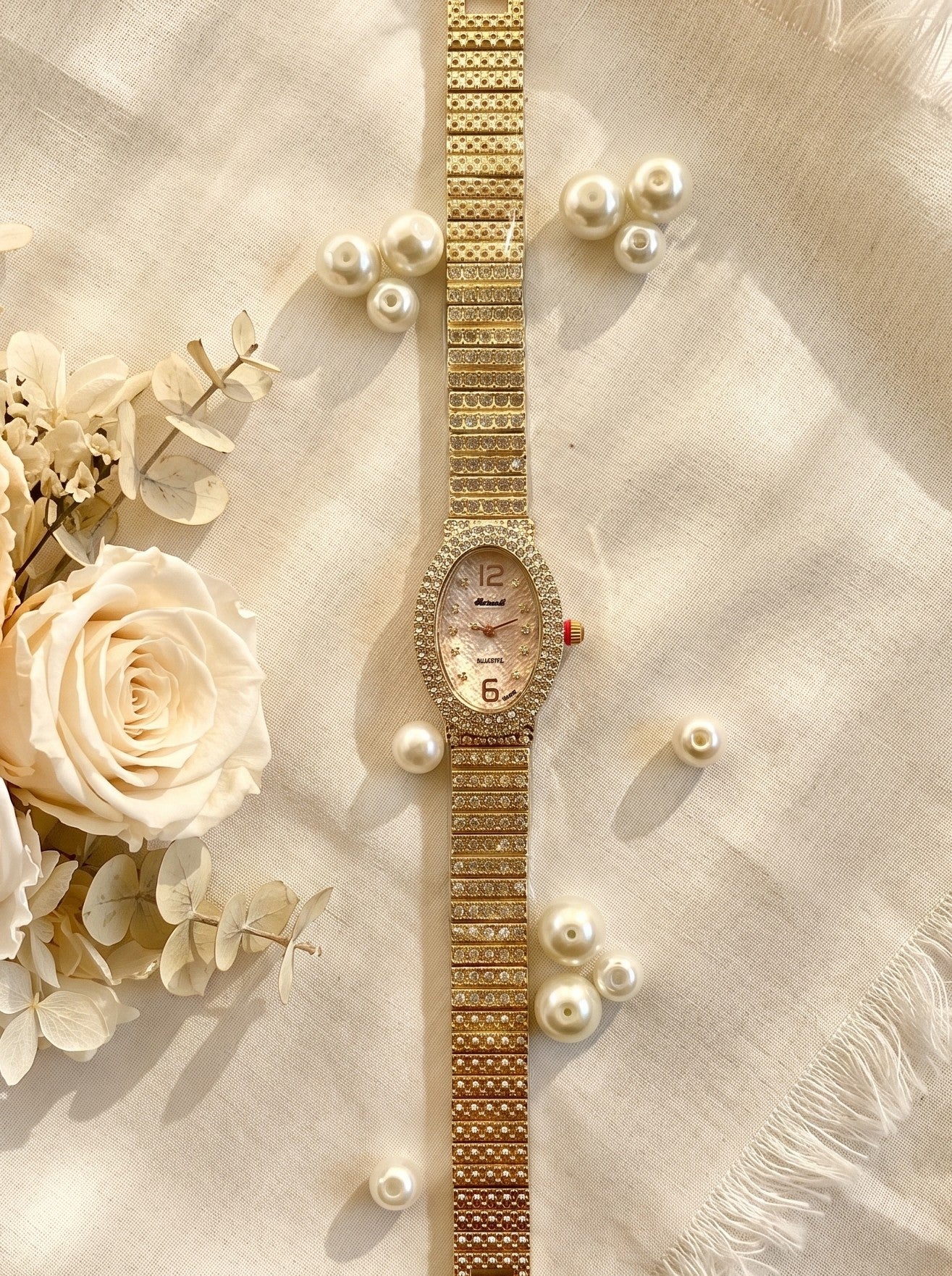 Rinnady Golden with Pink Dial