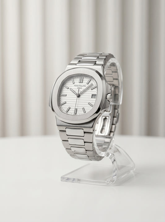 Silver with White Dial Pat-ek philippe