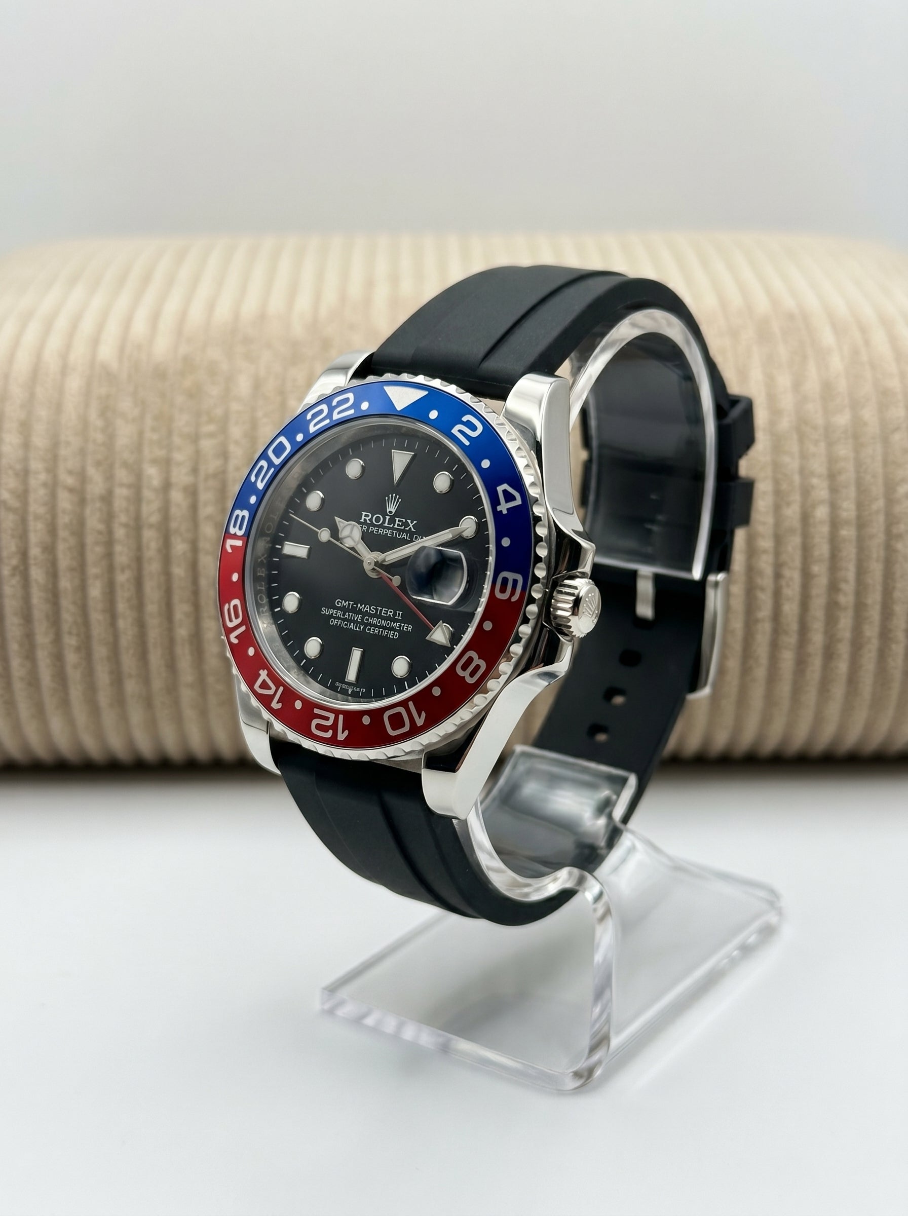Black Belt With Black Dial