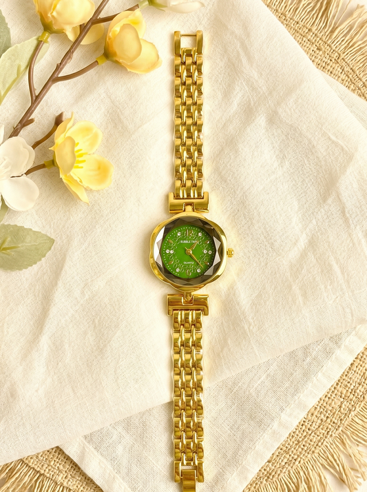 Bubble Time Golden(Green Dial)