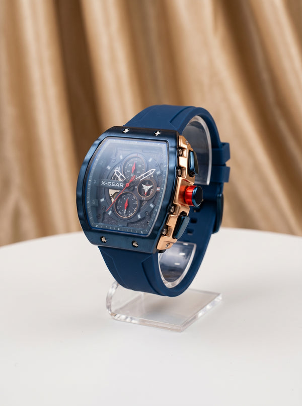 Blue Straps Chronograph Working Watch XG-02