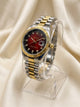 Rol-ex Sunburst Fluted bezel